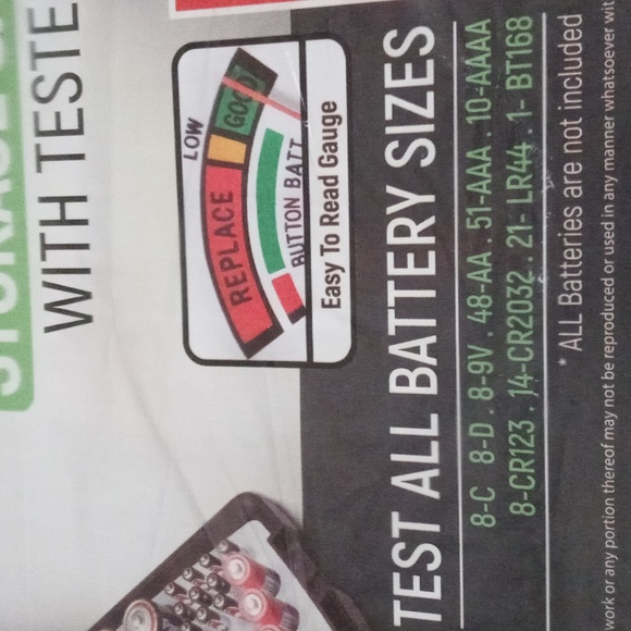 Battery Storage Case with Tester - Picture 3 of 6